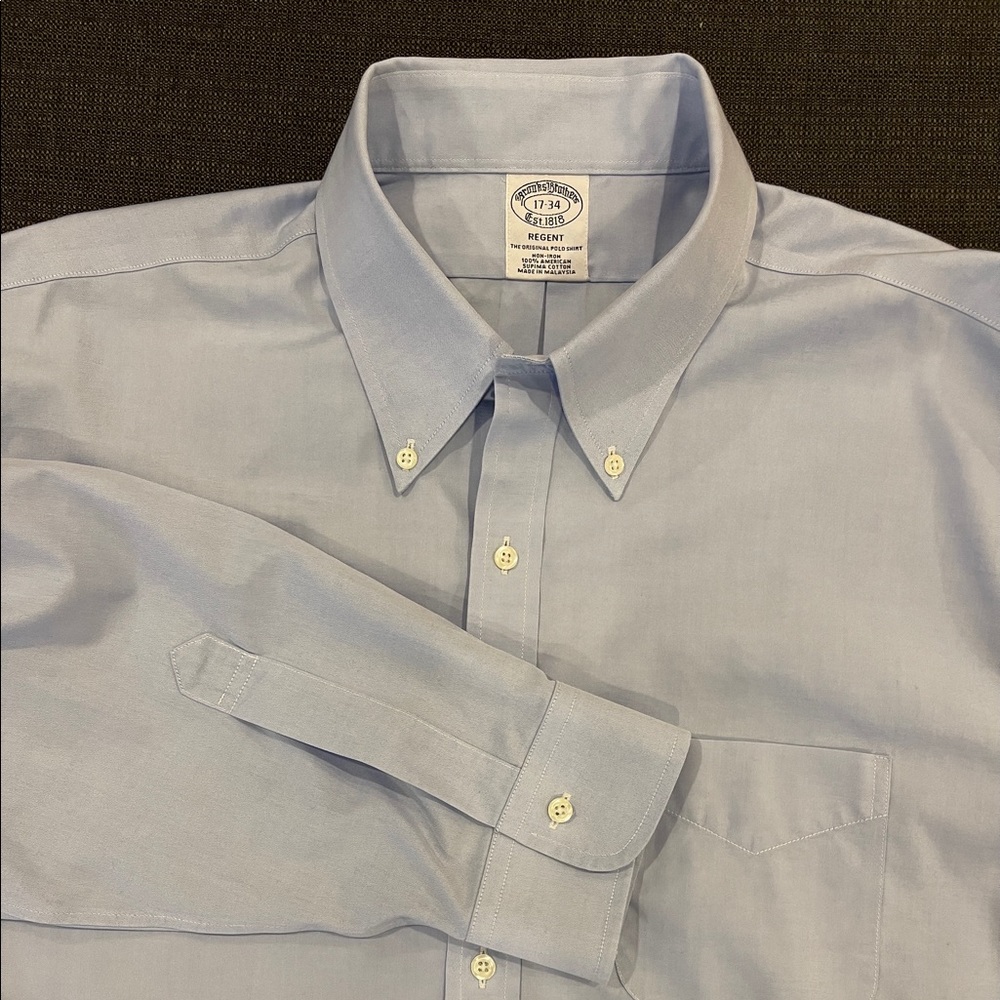 Brooks Brothers dress shirt Non-Iron Size: 17-34